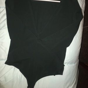 Express Deep V Thong Bodysuit